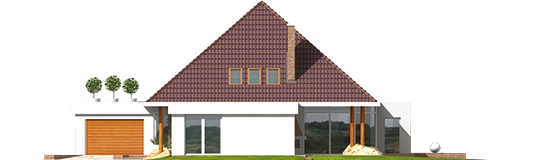 Kacper G2 - Projekt domu Kacper G2 - elewacja prawa