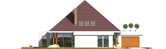 Kacper G2 - Projekt domu Kacper G2 - elewacja prawa