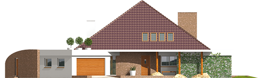 Kacper G2 - Projekt domu Kacper G2 - elewacja frontowa