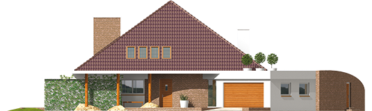 Kacper G2 - Projekt domu Kacper G2 - elewacja frontowa