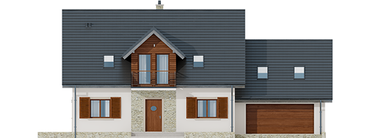 Amaranta G2 ENERGO - Projekt domu Amaranta G2 ENERGO  - elewacja frontowa