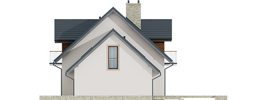 Amaranta G2 ENERGO - Projekt domu Amaranta G2 ENERGO  - elewacja prawa