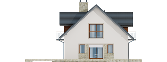 Amaranta G2 ENERGO - Projekt domu Amaranta G2 ENERGO  - elewacja lewa