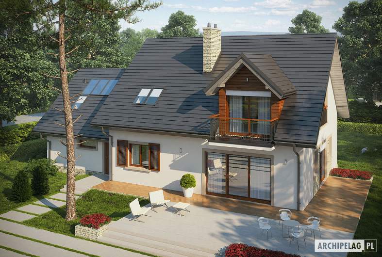Projekt domu Amaranta G2 ENERGO - widok z góry