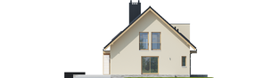 Projekt domu E5 G1 ECONOMIC (wersja D) - elewacja lewa