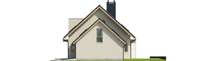 Projekt domu E5 G1 ECONOMIC (wersja D) - elewacja prawa