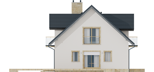 Amaranta II G2 - Projekt domu Amaranta II G2 ENERGO - elewacja lewa