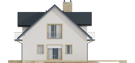 Amaranta II G2 - Projekt domu Amaranta II G2 ENERGO - elewacja lewa