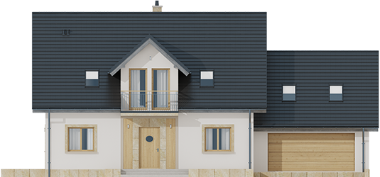 Amaranta II G2 - Projekt domu Amaranta II G2 ENERGO - elewacja frontowa