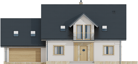 Amaranta II G2 - Projekt domu Amaranta II G2 ENERGO - elewacja frontowa
