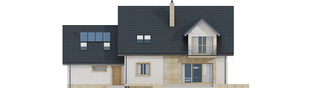 Projekt domu Amaranta II G2 ENERGO - elewacja tylna