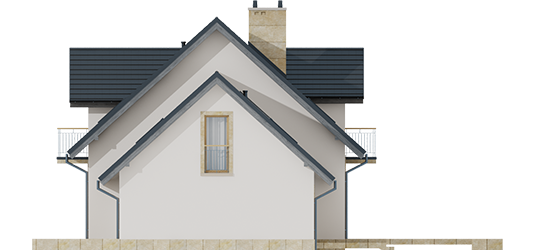 Amaranta II G2 - Projekt domu Amaranta II G2 ENERGO - elewacja prawa