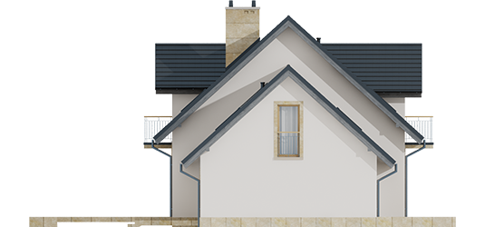 Amaranta II G2 - Projekt domu Amaranta II G2 ENERGO - elewacja prawa