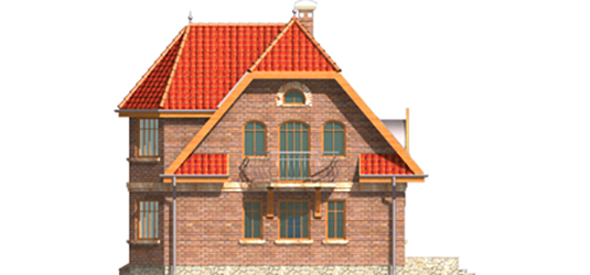 Ruslana G1 - Projekt domu Rusłana G1 - elewacja tylna