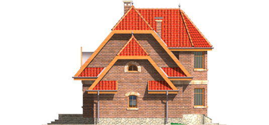 Ruslana G1 - Projekt domu Rusłana G1 - elewacja lewa