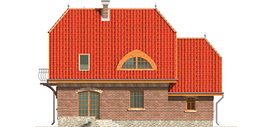 Ruslana G1 - Projekt domu Rusłana G1 - elewacja prawa