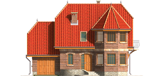 Ruslana G1 - Projekt domu Rusłana G1 - elewacja frontowa