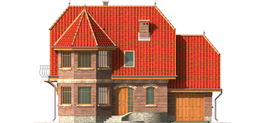 Ruslana G1 - Projekt domu Rusłana G1 - elewacja frontowa