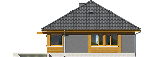 Anabela ENERGO PLUS - Projekt domu Anabela ENERGO PLUS - elewacja tylna