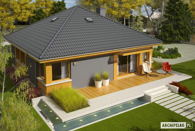 Projekt domu Anabela ENERGO PLUS - widok z góry
