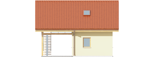 AA G35 - Projekt Budynek gospodarczy G35 - elewacja frontowa
