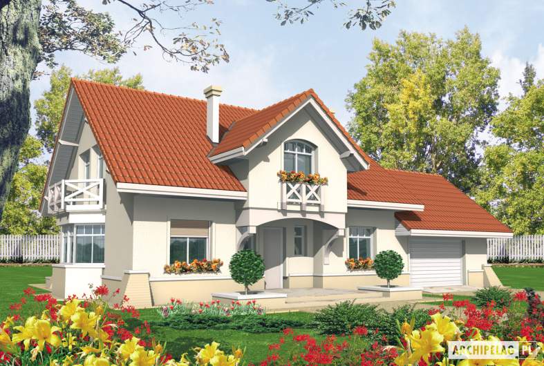 Projekt domu Nadina G2 - wizualizacja frontowa