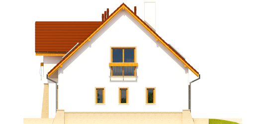 Jahn G1 - Projekt domu Jan G1 - elewacja prawa