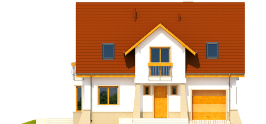 Jahn G1 - Projekt domu Jan G1 - elewacja frontowa