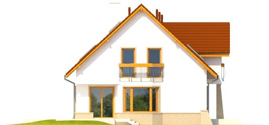 Jahn G1 - Projekt domu Jan G1 - elewacja lewa