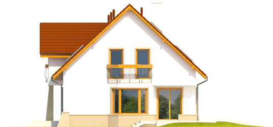 Jahn G1 - Projekt domu Jan G1 - elewacja lewa