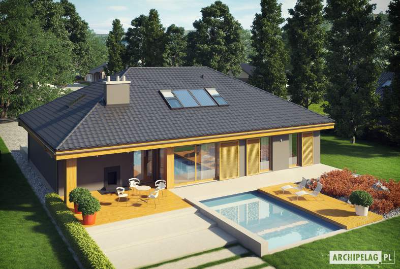 Projekt domu Gabriel G1 ENERGO - widok z góry