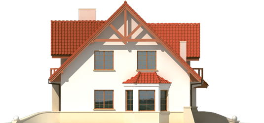 Jolin G1 - Projekt domu Jolka G1 - elewacja lewa