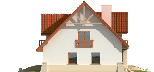 Jolin G1 - Projekt domu Jolka G1 - elewacja prawa