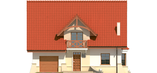 Jolin G1 - Projekt domu Jolka G1 - elewacja frontowa