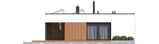 Projekt domu Mini 4 MODERN - elewacja lewa