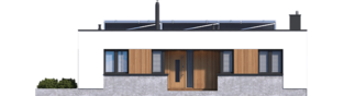 Projekt domu Mini 4 MODERN - elewacja frontowa