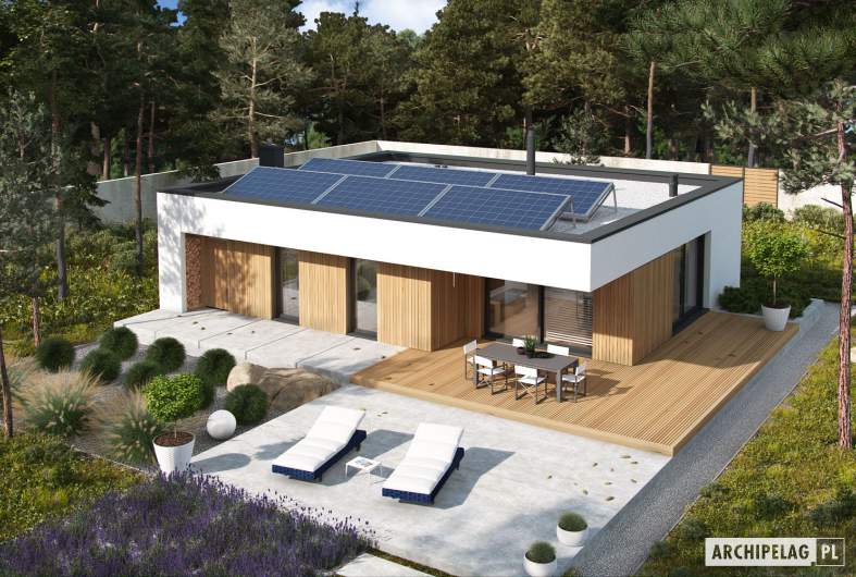 Projekt domu Mini 4 MODERN - widok z góry