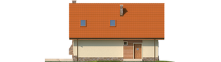 Projekt domu Basia II G1 - elewacja tylna