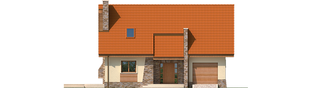 Projekt domu Basia II G1 - elewacja frontowa