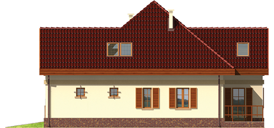 Rosalia G1  - Projekt domu Rozala G1 - elewacja lewa