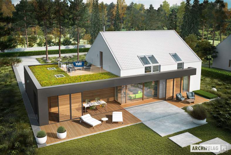Projekt domu EX 18 G2 ENERGO PLUS - widok z góry