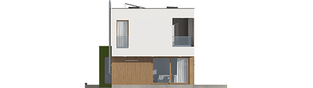 Projekt domu EX 17 W2 ENERGO PLUS  - elewacja tylna