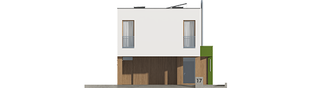 Projekt domu EX 17 W2 ENERGO PLUS  - elewacja frontowa