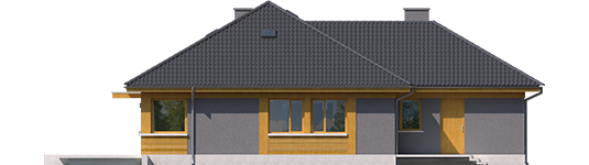 Anabela G1 - Projekt domu Anabela G1 MULTI-COMFORT - elewacja tylna