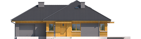 Anabela G1 - Projekt domu Anabela G1 MULTI-COMFORT - elewacja frontowa