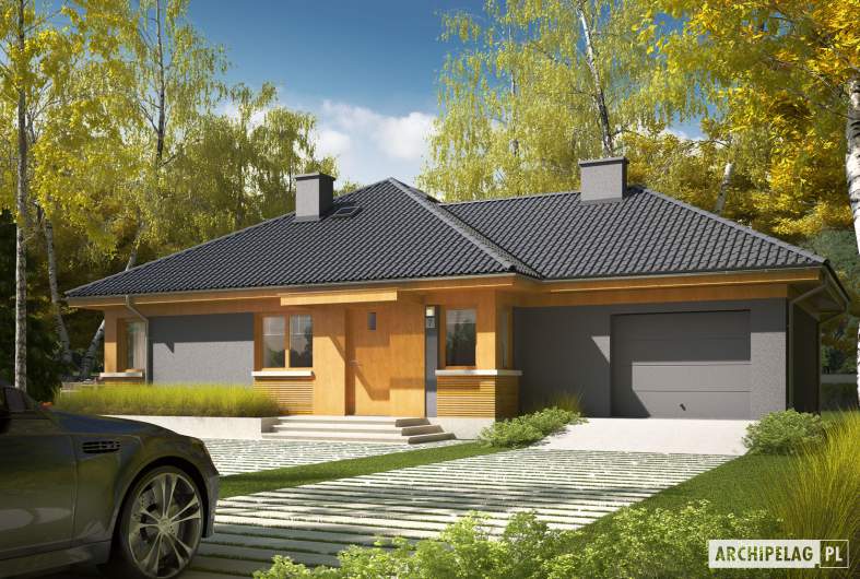Projekt domu Anabela G1 MULTI-COMFORT - wizualizacja  frontowa