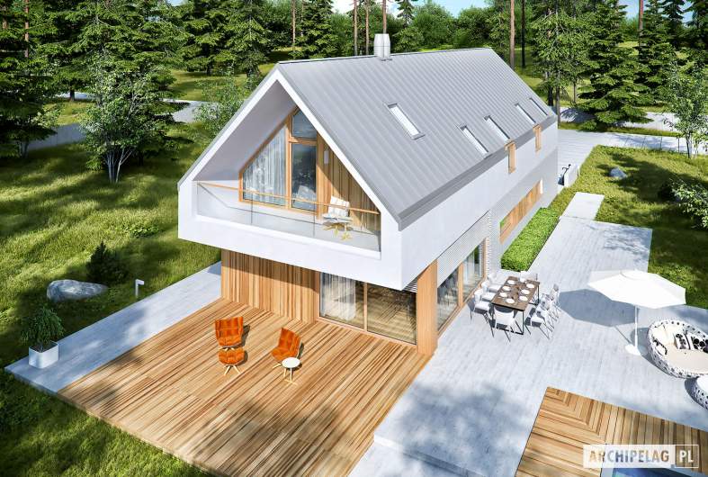 Projekt domu EX 20 G2 ENERGO PLUS - widok z góry