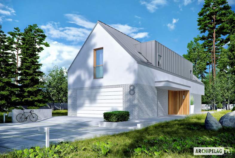 Projekt domu EX 20 G2 ENERGO PLUS - wizualizacja frontowa