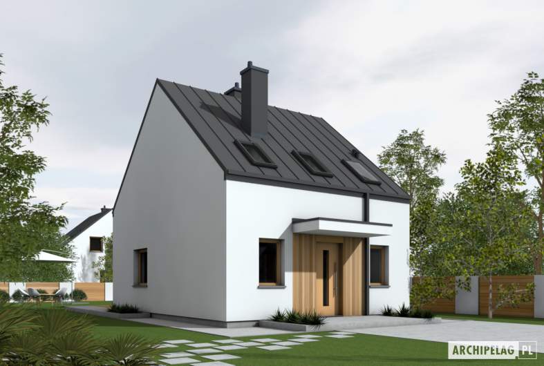 Projekt domu Mini 16 w. I - wizualizacja frontowa