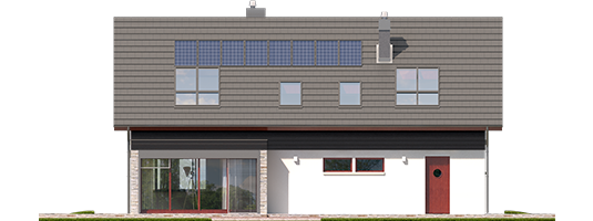 Benjamin G1 ENERGO - Projekt domu Benjamin G1 ENERGO - elewacja tylna